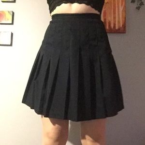 Pleated skirt high waisted